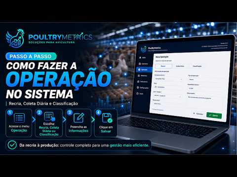 🚀 PASSO A PASSO — OPERAÇÃO DO SISTEMA POULTRYMETRICS